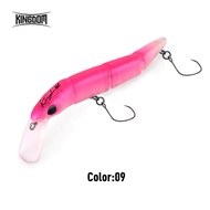 Kingdom Jointed Fishing Lure 70mm 4.3g Sinking 4-Section Minnow Lure Single Hook Wobber Trout Stream