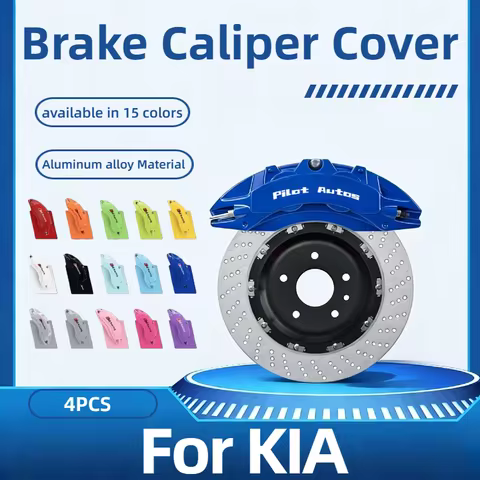 For KIA Car Brake Caliper Cover Aluminum Alloy Metal For KIA SHUMA Kee GT GT4 Stinger K5 K4 K3 K2 KX
