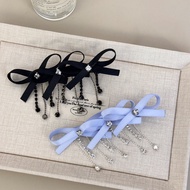 Sweet Tassel Bow Hairpin, Ballet Style Bow Streamer Hairpin