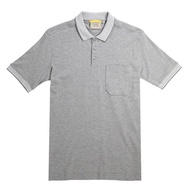 CAMEL ACTIVE PLAIN COLOR POLO TEE WITH POCKET