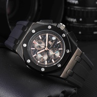 Aibi Multifunctional Quartz Movement Pointer Silicone Strap Men's Watch