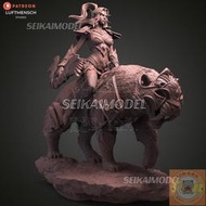 1/10魔獸世界泰蘭德與瑪法里奧手辦gk白模未上色,3d打印魔獸模型
