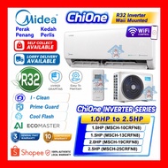 Midea ChiOne Inverter Air Conditioner 1.0HP 1.5HP 2.0HP 2.5HP R32 MSCH-10CRFN8 MSCE-10CRFN8 Aircond 