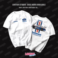 Attitude RWB Short sleeved Porsche Rothmans Lefumen Painted Lacquered T-shirt Classic Racing Culture