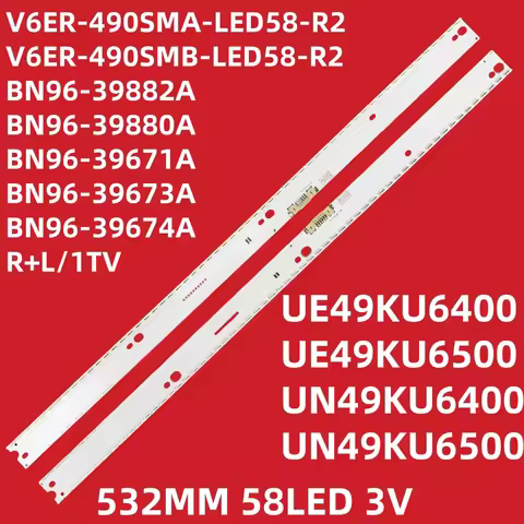 LED backlight(2)for UE49KU6400U UE49KU6450 UE49KU6452 UE49KU6459 UE49KU6400 UE49MU6500 UE49MU7400 UE