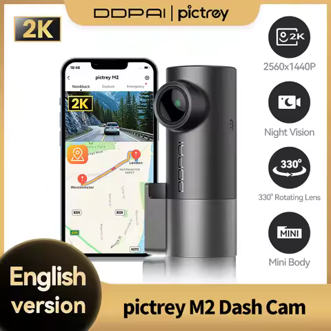Pictrey M2 Dash Cam 2K Night Vision Support 24H Parking Monitor Smart Voice WIFI & App Control Car C