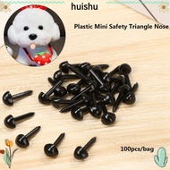 HS 100pcs/bag Safety Triangle Noses for Teddy Dog Plastic Mini 4.5X5.5MM