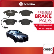 BREMBO Front Pads (L+R) - AUDI A4 1.8T TFSI'08 B8, AUDI A5, TFSI Sport Back