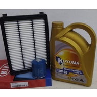 KIA SPORTAGE QL 2.0 (P) 15y-19y Hyundai Tucson TL 16y-20y OIL FILTER+ AIR FILTER+ KOYOMA 5W30 SEMI S