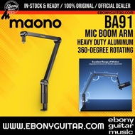 Maono BA91 Premium Desktop Heavy Duty Microphone Suspension Boom Arm Stand Aluminum 360 Degree MAONO