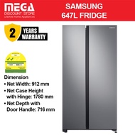 SAMSUNG RS62R5004M9 647L SPACEMAX SIDE-BY-SIDE DOOR FRIDGE (2 TICKS)