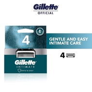 Gillette Intimate Hair Razor 4 Cartridges / 4 Razor Blades Refills, Gentle and Easy to Use