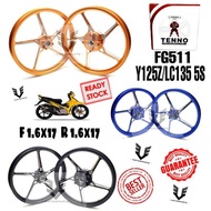 Y125Z/LC5S Tenno Sport Rims Matt Blue/Matt Orange/Matt Black Front 1.60x17,Rear 1.60x17 FG 511 125Z 