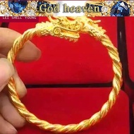 Real 916gold exquisite bracelet 916gold double faucet bracelet salehot