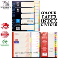 PAPER INDEX DIVIDER 5 COLOUR / PAPER INDEX DIVIDER 10 COLOUR (READY STOCK / 100% ORIGINAL)