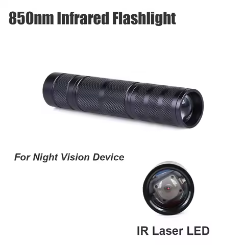 Infrared Flashlight 850nm IR Torch Fill Light for Night Vision Scope Device Zoomable Laser LED Hunti