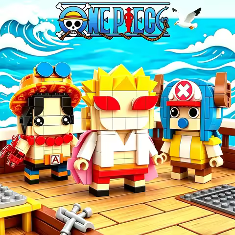 One Piece Figures Model Bricks Anime Movie Donquixote Doflamingo Chopper Compatible Building Blocks 