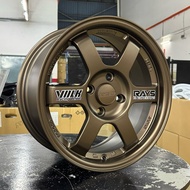 TE37 14”15" 16" 17" 4H100/114.3, 5H113 ET38/ET40 GLOSSY BLACK,  MATTE BLACK, WHITE, GLOSSY GUN METAL