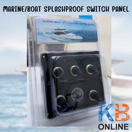 แผงสวิตช์ในเรือ แผงสวิทช์กันน้ำ SF50772-5S4-2V Toggle Sw Panel 12V FUSE 15A*3 (+VOLT)