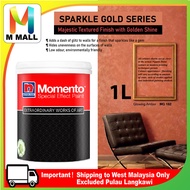 1L Nippon Momento Special Effect Paint Textured Series Sparkle Gold Toolkit SET & 1L Primer (MG157-M