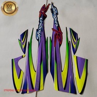(ORIGINAL) striping SUZUKI shogun 110 r 2001 2002 blackbiru standard quality body Original