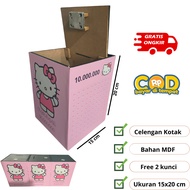 JUMBO KEY TARGET PIGGY BANK LARGE PIGGY BANK 15X15X20.cm HELLO KITTY CHILDREN'S MOTIF PIGGY BANK TAR