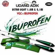 YGC Joran 3/7 Ultra Light 1.8m 2.1m (IBUPROFEN) Udang Galah Telescopic Rod Prawnn Rod Pancing Kolam