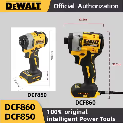 DeWalt DCF860 20V Rechargeable Cordless Electric Screwdriver, Lithium-Ion Battery, Power Tools, High