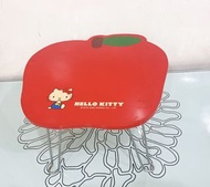 正品 2002 sanrio Hello kitty  限量版  蘋果 kitty 木質折疊椅   30*29*21cm