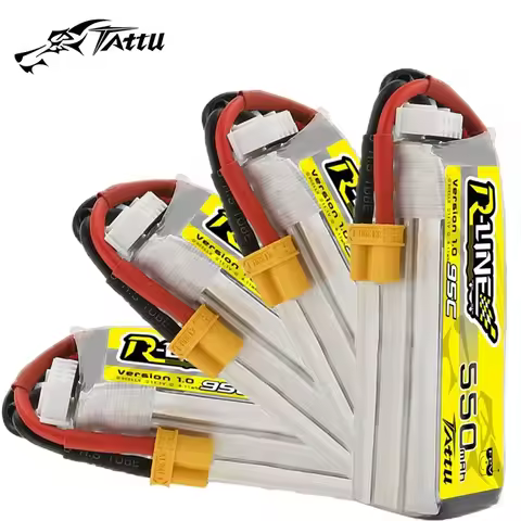 Upgrade TATTU R-LINE 1.0 550mAh 11.1V 95C Lipo Battery For RC Helicopter Quadcopter FPV Racing Drone