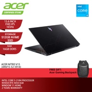 ACER Nitro V15 ANV15-52-5914 Gaming Laptop - 15.6" FHD IPS/Intel C5-210H/16GB DDR5/512GB SSD/RTX4050