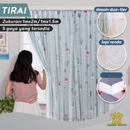 Bright Crown Tirai Gorden Magic Tirai Hordeng Tanpa Bor / Paku / Jendela Pintu