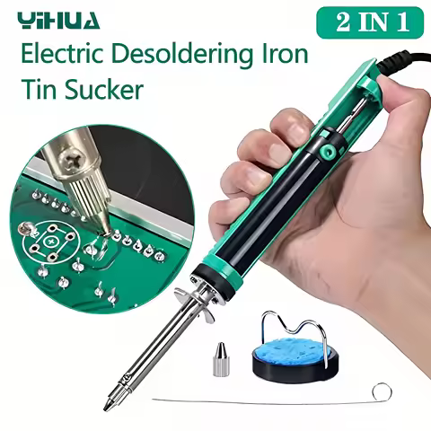 YIHUA 929D-V Tin Sucker Electric Desoldering Iron Solder Sucker Desoldering Pump With Desoldering No