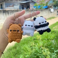 GANTUNGAN We Bare Bears Bag Keychain | Panda Keychain | Amigurumi Keychain panda | Cute/cute Keychain | Couple Keychain