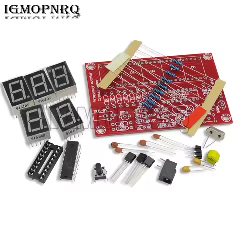RF 1Hz-50MHz DIY Kits Crystal Oscillator Frequency Counter Meter Digital LED Tester Meter frequency 