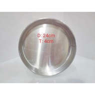 Round sponge cake pan diameter 24 cm 24cm height 4cm 4 cm aluminum cake moldSurabaya
