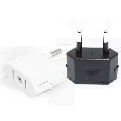 New CN US To EU European Plug Adapter 2 Round Pin Socket Converter Travel Electrical Power Adapter S
