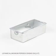 20x9x6 cm Square Aluminum Pan [LUT]