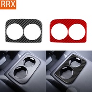 Real Carbon Fiber Sticker  For Subaru Impreza 2017-2022 For XV Crosstrek 2018-2022 Real Cup Holder s Car Innerior Accessories