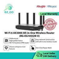 Ruijie Wifi 6 Dual Band Router AX3000 High Speed All in One Wireless Router for Retail Shop, Restaur