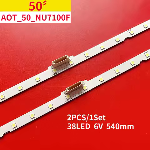 100% New 2pcs/Kit LED strips for 50 TV UE50NU UE50RU HG50NJ BN96 45952A AOT 50 NU7100F 2X38 3030C d6