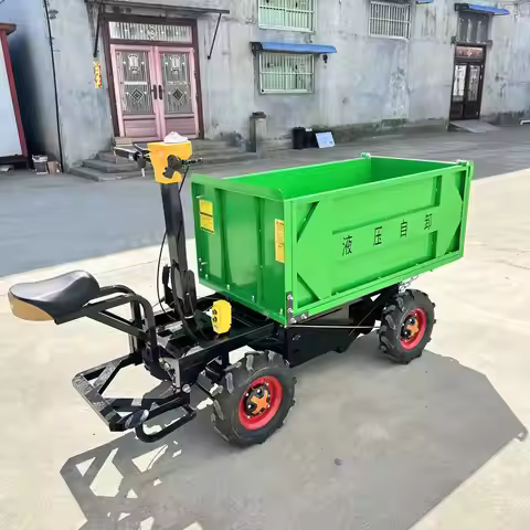 New 750kg Electric Trolley Wheelbarrow with 48v Push Cart