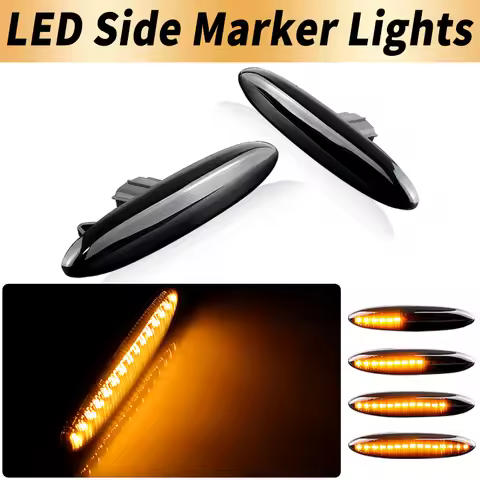 2PCS LED Side Marker Turn Signal Lights Canbus ​For Toyota Camry 06-11 Crown S18 03-08 Kluger GSU 4 