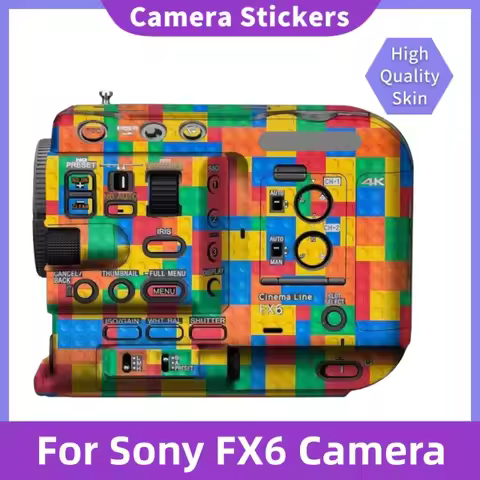 FX6 Decal Skin Vinyl Wrap Film Camera Body Protective Sticker Protector Coat For Sony ILME-FX6VK ILM