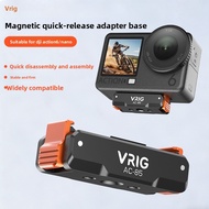 ReadyStock|VRIG AC-85 Magnetic Quick-Release Base | 1/4” Screw Mount for Action Cameras & Nano Devic