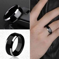 [4s GROSIR SOLO] Cincin Titanium Hitam Polos Kualitas Super Cincin