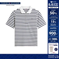 Tommy Hilfiger เสื้อโปโล ผู้หญิง รุ่น WW0WW43224 0BF - สีน้ำเงิน ทรง Regular