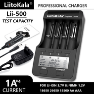 Liitokala Lii-500 LCD 3.7V 18650 18350 18500 16340 17500 26650 1.2V AAA NiMH ความสามารถในการตรวจจับเครื่องชาร์จแบตเตอรี่ลิเธียม