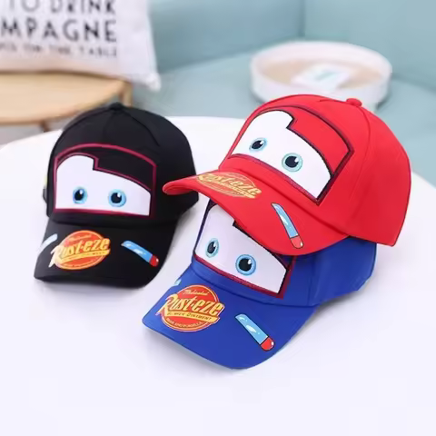 2026 Lightning McQueen Kids' Baseball Cap Spring Autumn Summer Cartoon Cars Theme Sun Protection Cas