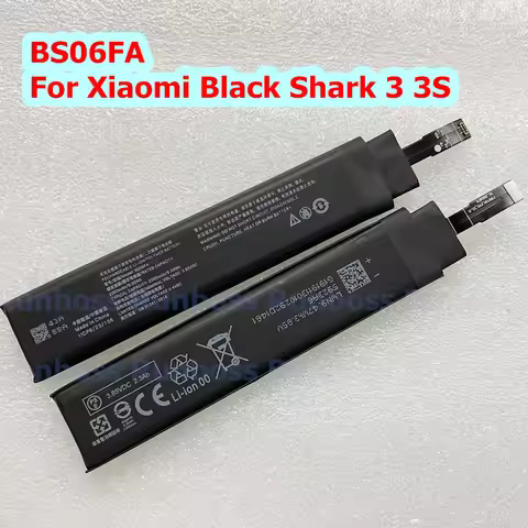 1-2pcs New High Quality Battery 2360mAh BS06FA For Xiaomi Black Shark 3 3S Game Phone